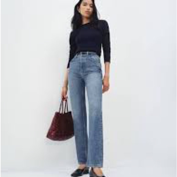 Reformation Denim - Reformation Blue Straight Leg Jeans